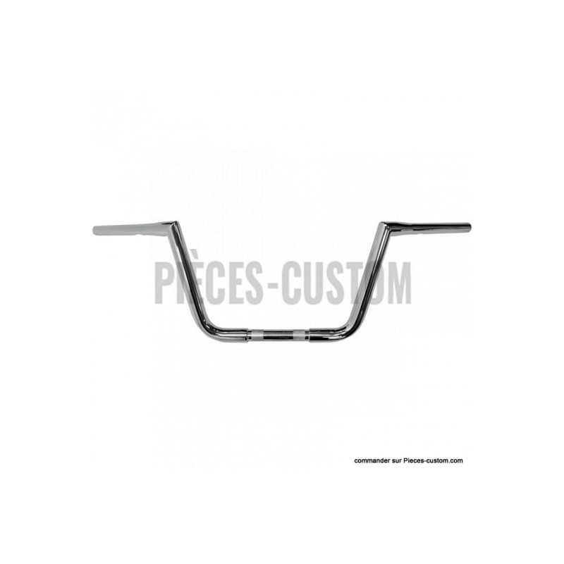 Guidon-1-pouce-1-quart-Big-Twin-Peaks-10-pouces-Chrome-ref-06012783