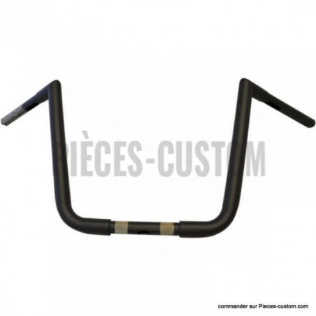 Guidon-1-pouce-1-quart-Big-Twin-Peaks-de-13-pouces-Noir-mat-ref-06013467