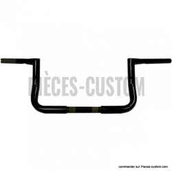 Guidon-1-pouce-1-quart-Twin-Peaks-Bagger-8-pouces-Noir-brillant-pour-Touring-ref-06012696