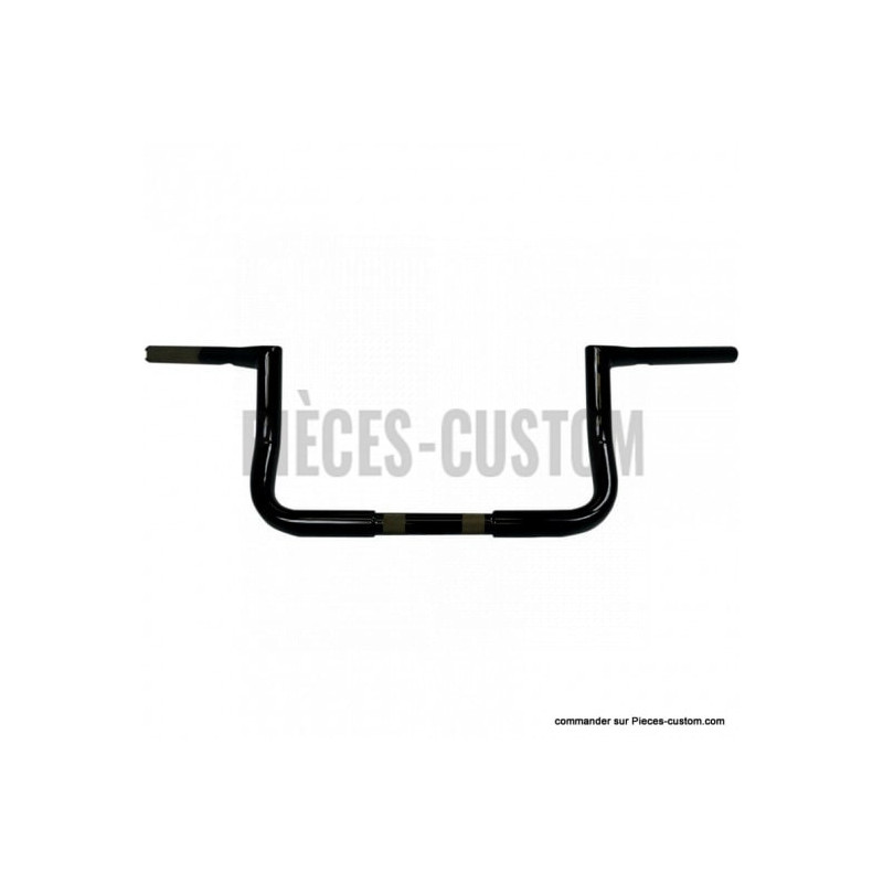 Guidon-1-pouce-1-quart-Twin-Peaks-Bagger-8-pouces-Noir-brillant-pour-Touring-ref-06012696
