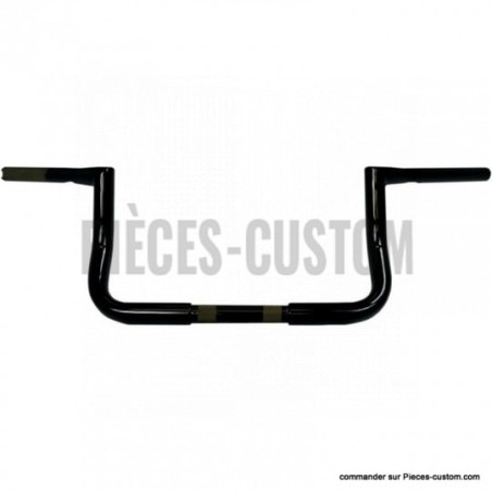 Guidon-1-pouce-1-quart-Twin-Peaks-Bagger-8-pouces-Noir-brillant-pour-Touring-ref-06012696