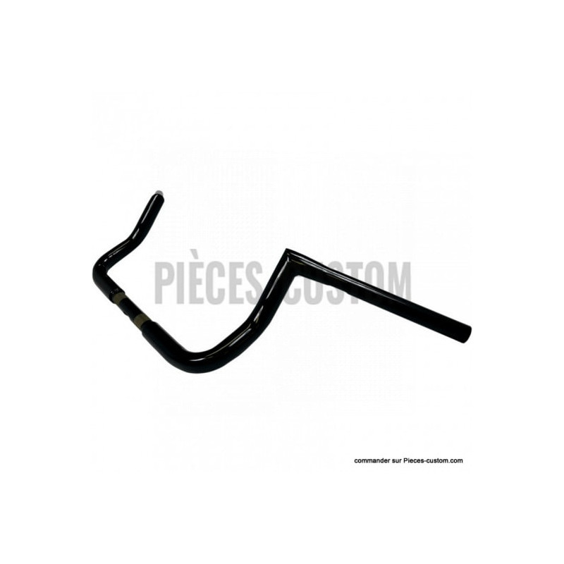 Guidon-1-pouce-1-quart-Twin-Peaks-Bagger-8-pouces-Noir-brillant-Touring-ref-06012696