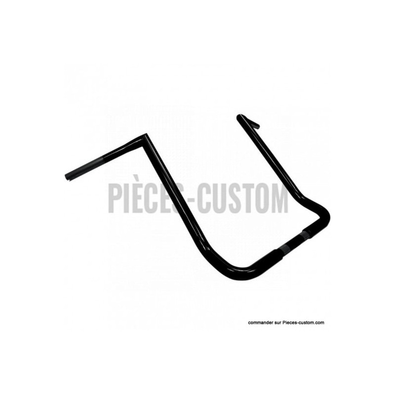 Guidon-1-pouce-1-quart-Twin-Peaks-Bagger-18-pouces-finition-Noir-gloss-ref-06012706