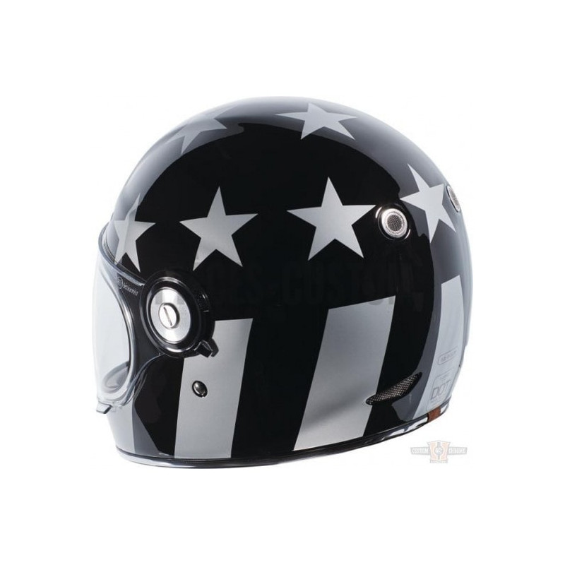 Casque-Torc-T-1-Captain-Vegas-Retro-Full-face-noir-brillant-ref-916164