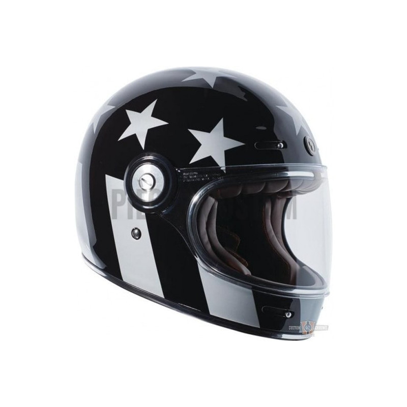 Casque-par-Torc-T-1-Captain-Vegas-Retro-Full-face-noir-brillant-ref-916164