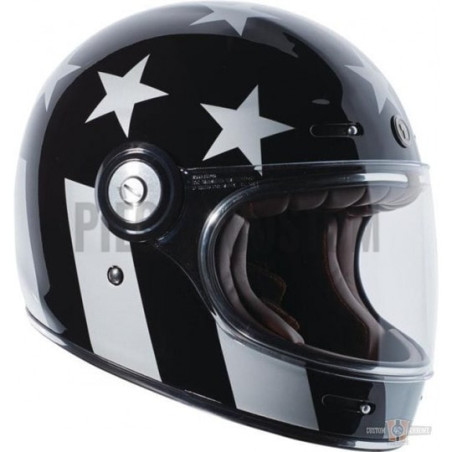 Casque-par-Torc-T-1-Captain-Vegas-Retro-Full-face-noir-brillant-ref-916164