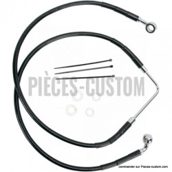 Kit-durite-frein-Avant-Noir-124-5-cm-pour-Dyna-FXDB-de-2006-à-2007-ref-17412574