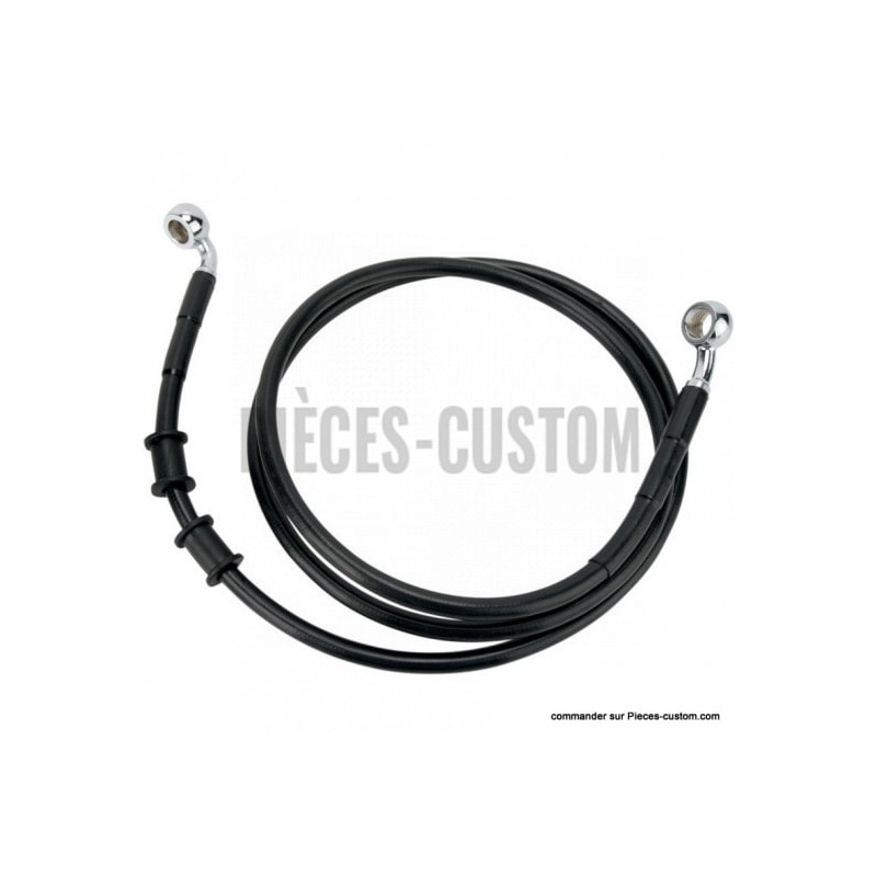 Kit-durite-frein-Avant-Noir-110-cm-pour-Dyna-FXDC-2008-à-2014-sans-abs-ref-17412918