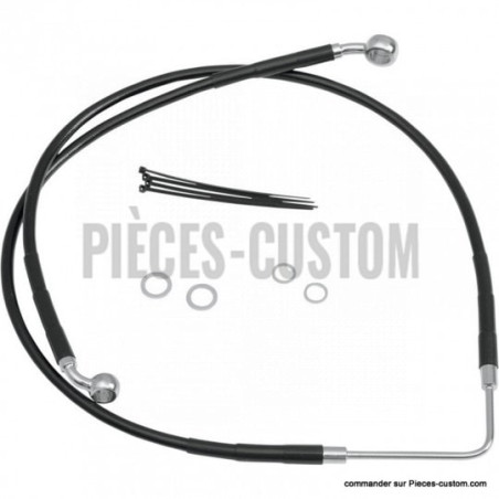 Kit-durite-frein-Avant-Noir-125-cm-pour-Dyna-FXDWG-de-2006-à-2007-ref-17412586
