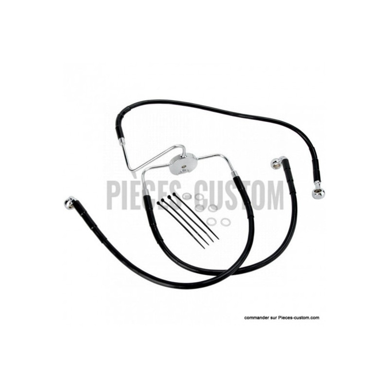 Kit-durite-frein-Avant-Noir-pour-Dyna-FXDL-de-1996-à-2000-ref-17412562