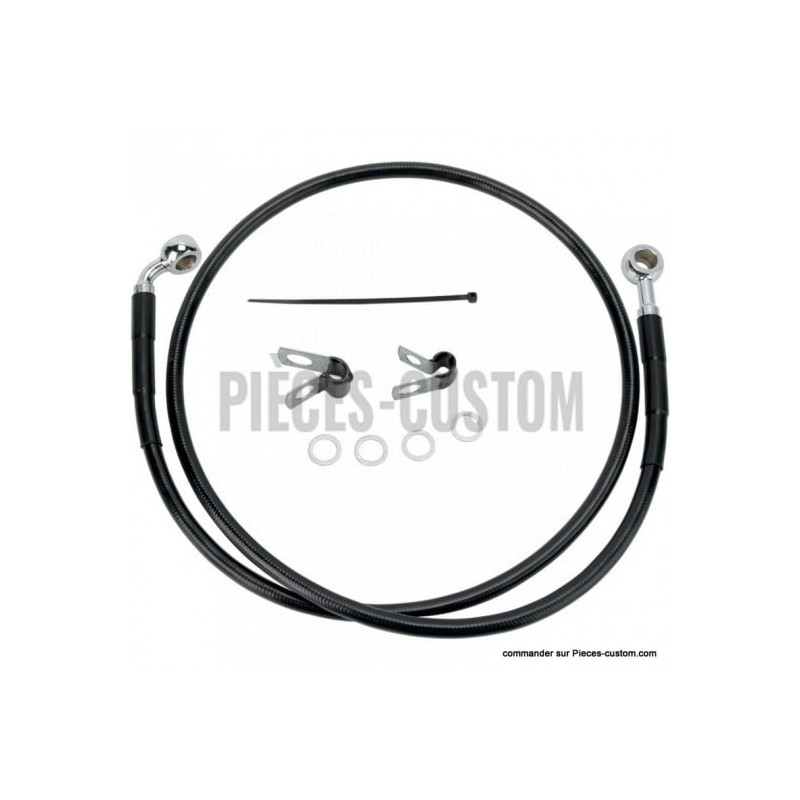 Kit-durite-frein-Avant-Noir-106-cm-pour-Sportster-XL-883C-et-1200C-1200N-ref-17412532