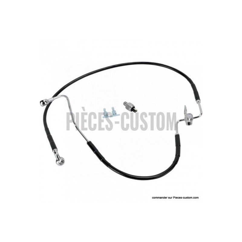 Kit-durite-frein-Arrière-Noir-111-cm-pour-Softail-2008-à-2010-ref-17412945