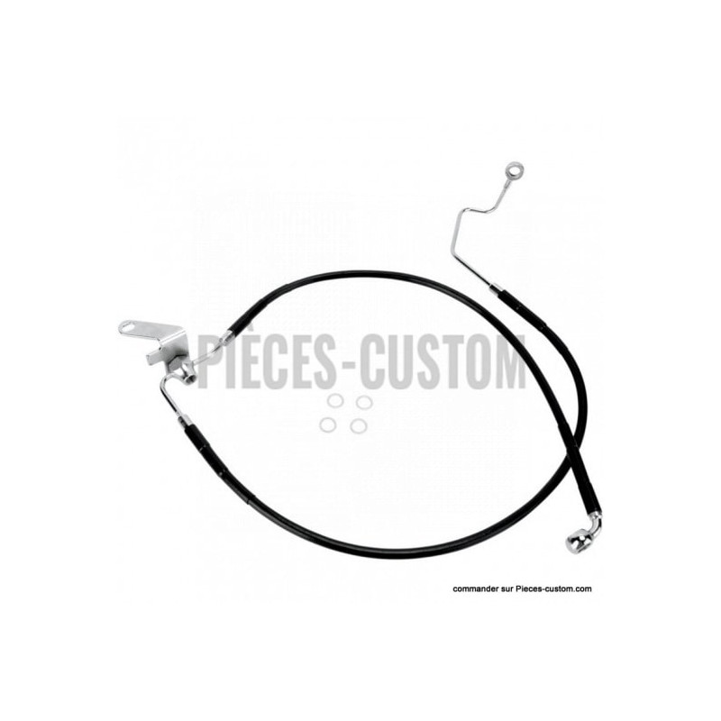 Kit-durite-frein-Arrière-Noir-118-cm-pour-Softail-2000-à-2006-ref-17412954