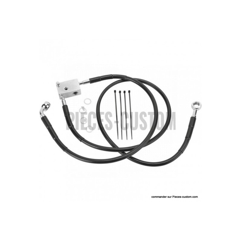 Kit-durite-frein-Arrière-Noir-85-cm-pour-Softail-2000-à-2003-ref-17412950