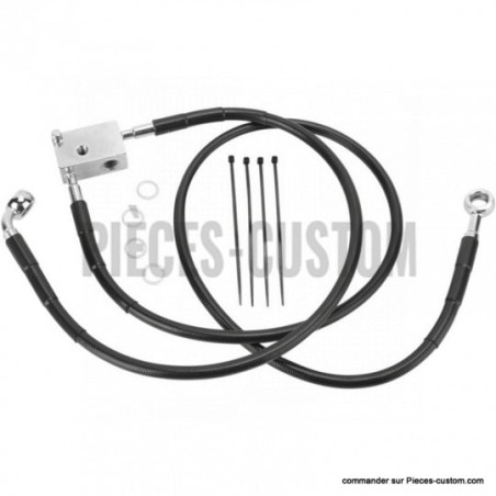 Kit-durite-frein-Arrière-Noir-85-cm-pour-Softail-2000-à-2003-ref-17412950