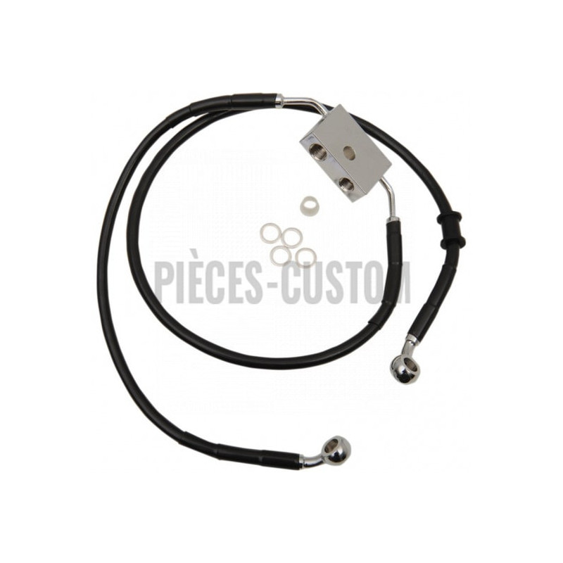Durite-frein-avant-Noir-plus-254-mm-XL883L-1200T-2014-2020-avec-ABS-ref-17415325