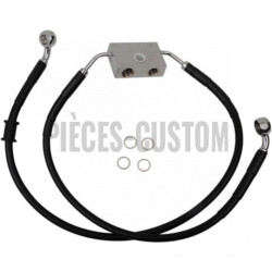 Durite-frein-avant-Noir-plus-102-mm-Sportster-1200C-2014-2020-avec-ABS-ref-17415305