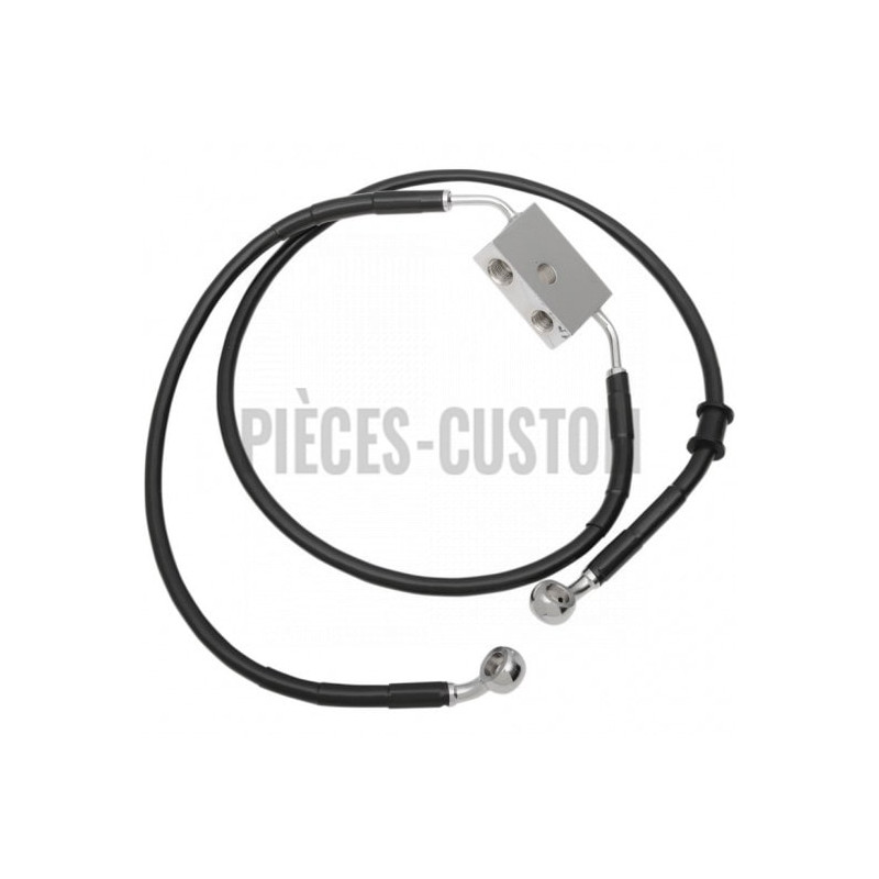 Durite-frein-avant-Noir-plus-203-mm-Sportster-1200C-2014-2020-avec-ABS-ref-17415309