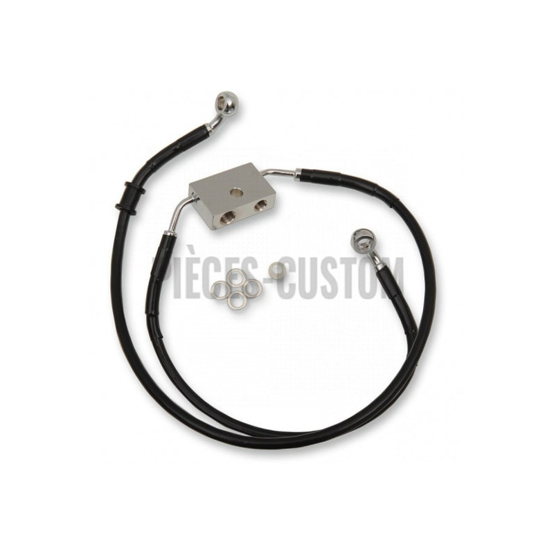 Durite-frein-avant-Noir-plus-254-mm-XL883N-2014-2022-avec-ABS-ref-17415339