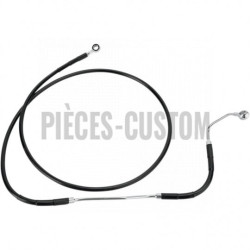 Durite-frein-avant-noir-plus-254-mm-Touring FLHT-FLT-de-2009-à-2013-avec-Abs-ref-17412937