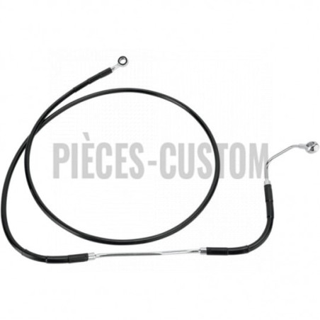 Durite-frein-avant-noir-plus-254-mm-Touring FLHT-FLT-de-2009-à-2013-avec-Abs-ref-17412937
