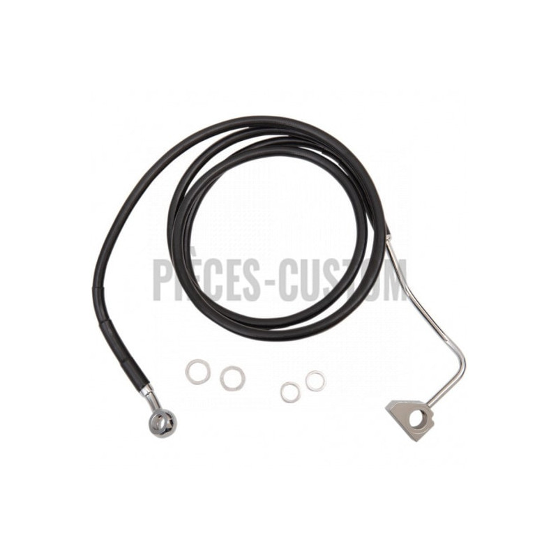 Durite-frein-avant-noir-plus-102-mm-Touring-FLHT-FLHR-FHX-2014-à-2023-avec-Abs-ref-17413996