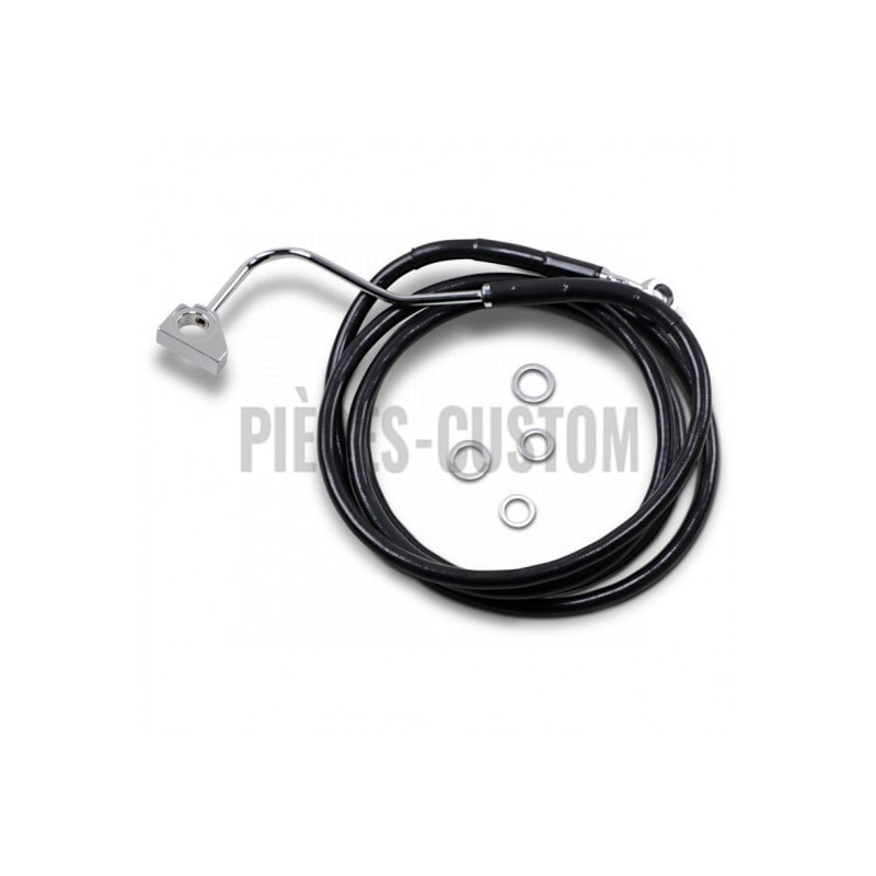 Durite-frein-avant-noir-plus-254-mm-Touring-FLHT-FLHR-FHX-2014-à-2023-avec-Abs-ref-17413999