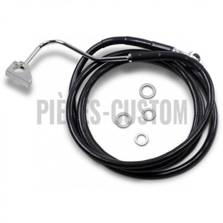 Durite-frein-avant-noir-plus-254-mm-Touring-FLHT-FLHR-FHX-2014-à-2023-avec-Abs-ref-17413999