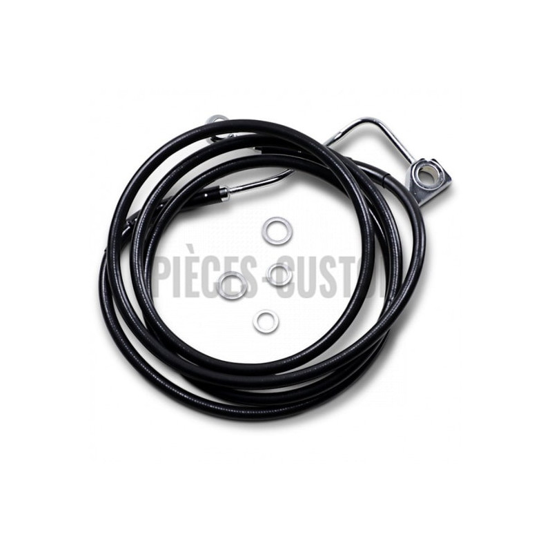 Durite-frein-avant-noir-plus-305-mm-Touring-FLHT-FLHR-FHX-2014-à-2023-avec-Abs-ref-17414000