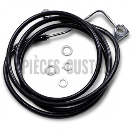 Durite-frein-avant-noir-plus-305-mm-Touring-FLHT-FLHR-FHX-2014-à-2023-avec-Abs-ref-17414000