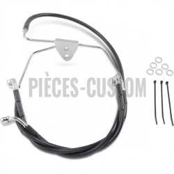 Durite-frein-avant-noir-plus-51-mm-Touring-FLHT-FLHX-1999-à-2007-ref-17412515