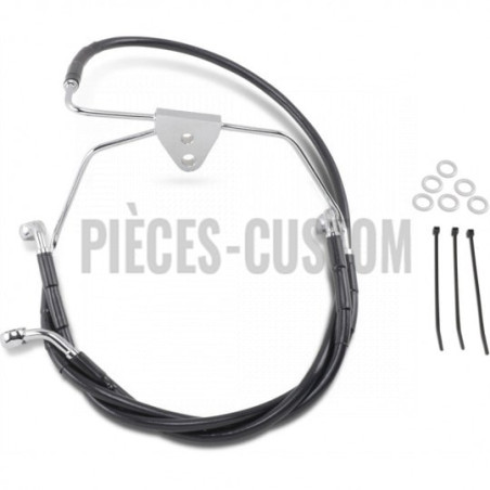 Durite-frein-avant-noir-plus-51-mm-Touring-FLHT-FLHX-1999-à-2007-ref-17412515