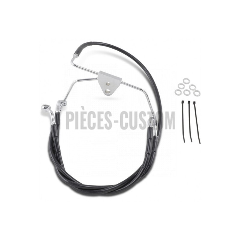 Durite-frein-avant-noir-plus-102-mm-Touring-FLHT-FLHX-1999-à-2007-ref-17412516