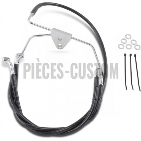 Durite-frein-avant-noir-plus-102-mm-Touring-FLHT-FLHX-1999-à-2007-ref-17412516