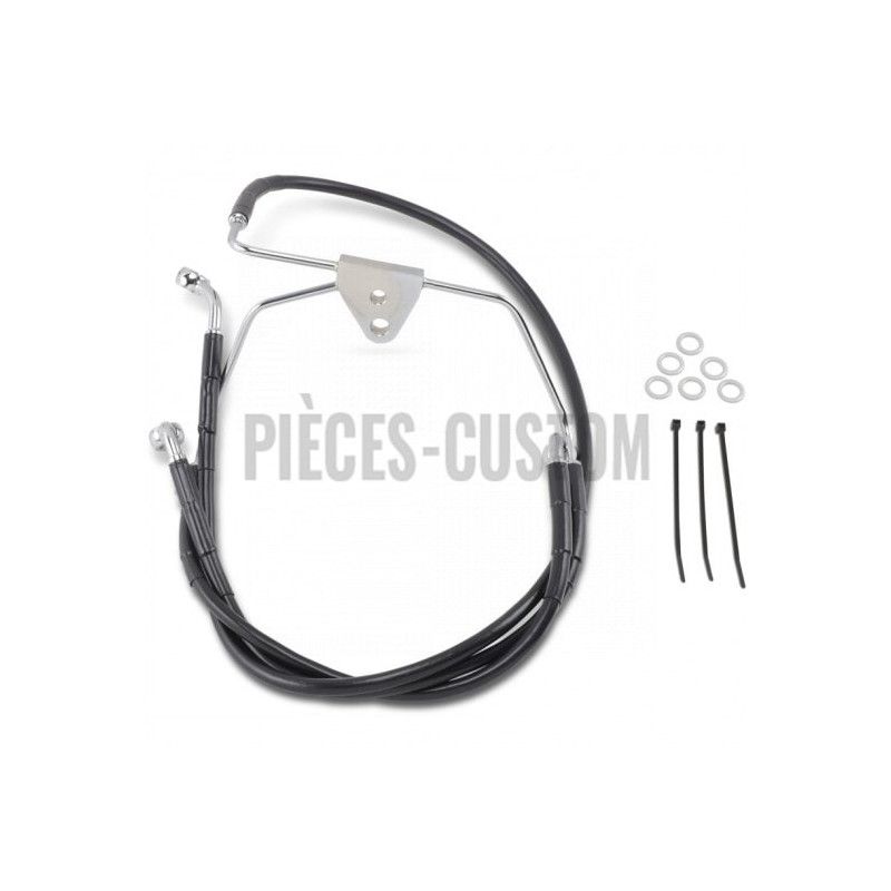 Durite-frein-avant-noir-plus-203-mm-Touring-FLHT-FLHX-1999-à-2007-ref-17412518