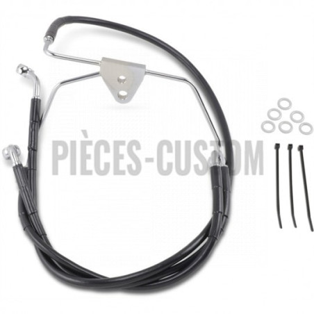 Durite-frein-avant-noir-plus-203-mm-Touring-FLHT-FLHX-1999-à-2007-ref-17412518