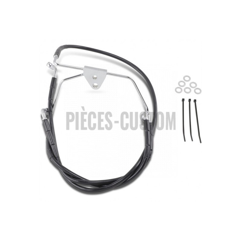 Durite-frein-avant-noir-plus-254-mm-Touring-FLHT-FLHX-1999-à-2007-ref-17412519