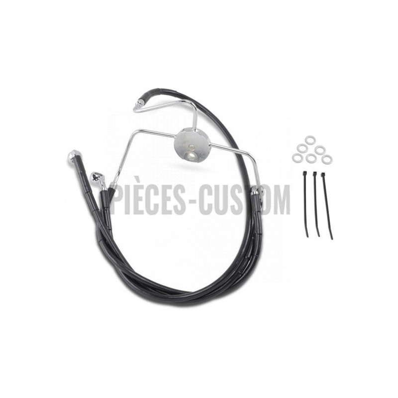 Durite-frein-avant-noir-plus-51-mm-Touring-FLHR-FLTR-1999-à-2007-ref-17412521