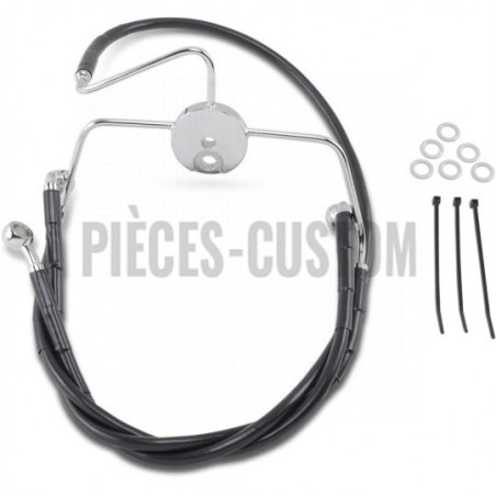 Durite-frein-avant-noir-plus-102-mm-Touring-FLHR-FLTR-1999-à-2007-ref-17412522