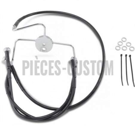 Durite-frein-avant-noir-plus-203-mm-Touring-FLHR-FLTR-1999-à-2007-ref-17412524