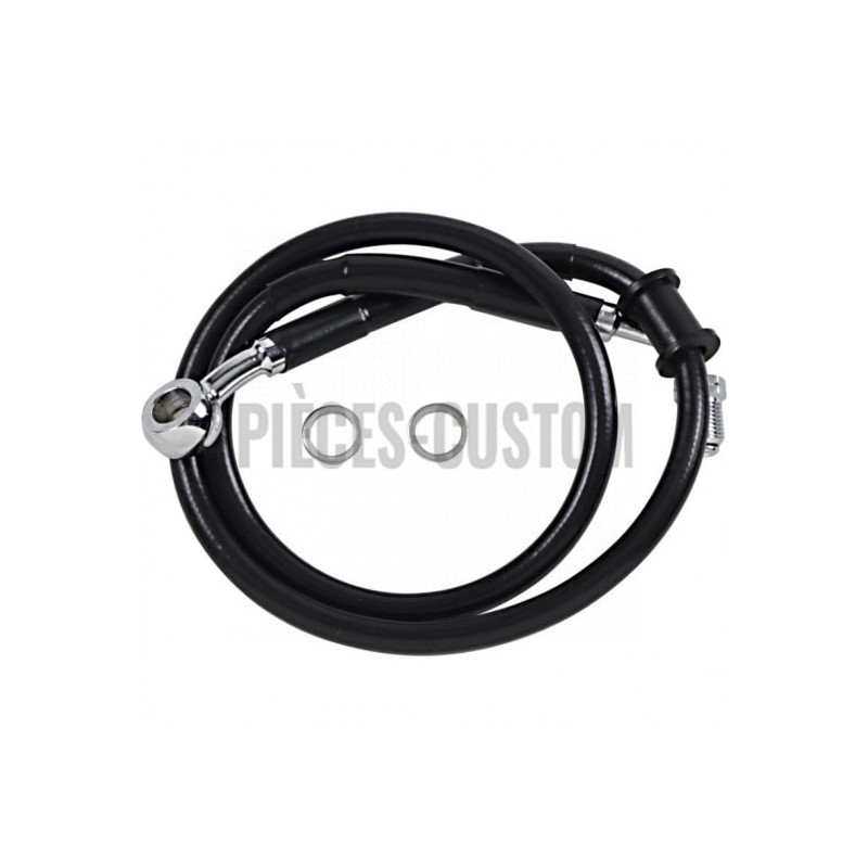 Durite-frein-avant-noir-plus-51-mm-Softail-M8-FLHC-FXBB-FXLR-Abs-2018-à-2024-ref-17415795