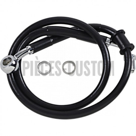 Durite-frein-avant-noir-plus-51-mm-Softail-M8-FLHC-FXBB-FXLR-Abs-2018-à-2024-ref-17415795