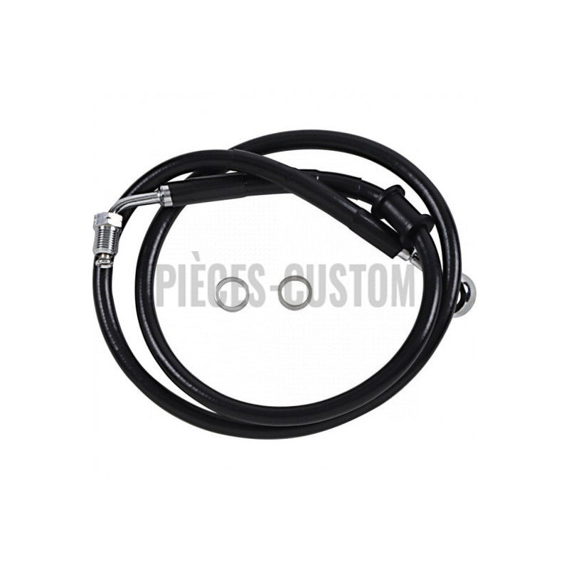 Durite-frein-avant-noir-plus-203-mm-Softail-M8-FLHC-FXBB-FXLR-Abs-2018-à-2024-ref-17415798