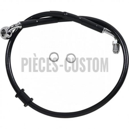 Durite-frein-avant-noir-plus-51-mm-Softail-M8-FLDE-FLSL-FLFBS-FLSB-Abs-2018-2023-ref-17415819