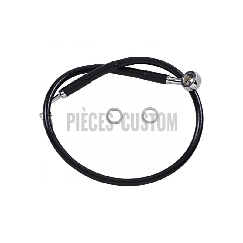 Durite-frein-avant-noir-plus-51-mm-Softail-M8-FXFBS-Fat-bob-Abs-2018-à-2023-ref-17415831