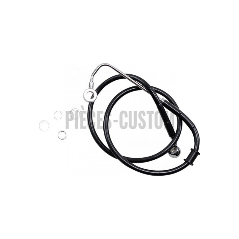Durite-frein-avant-noir-plus-102-mm-Softail-FLSTF-FXSB-FLSS-2015-à-2017-ref-17415784