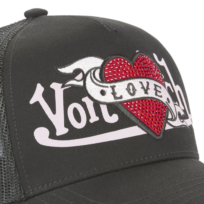 Casquette-par-Von-Dutch-couleur-noire-avec-filet-Lovu-REF-VD-LOVU-NR