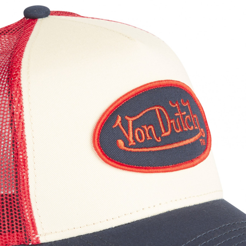 Casquette-par-Von-Dutch-couleur-Beige-Trucker-Snapback-CLASSIC-ref-VD-CLA5