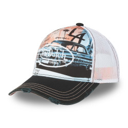 Casquette-Von-Dutch-Blanche-Noir-Trucker-Snapback-Visière-effet-Usé-SUBLI-ref-VD-SUBL-03