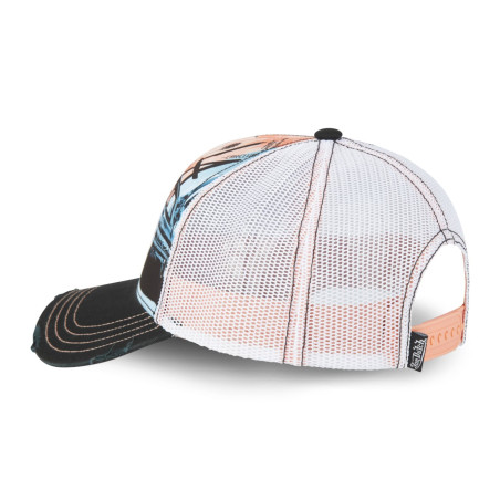 Casquette-par-Von-Dutch-Blanche-Noir-Trucker-Snapback-Visière-effet-Usé-SUBLI-ref-VD-SUBL-03